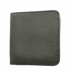 Louis Vuitton Taiga Wallet, Porte Biermoné Zip, M30672, Ardoise Men's